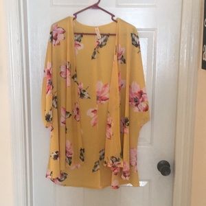 Floral kimono cardigan